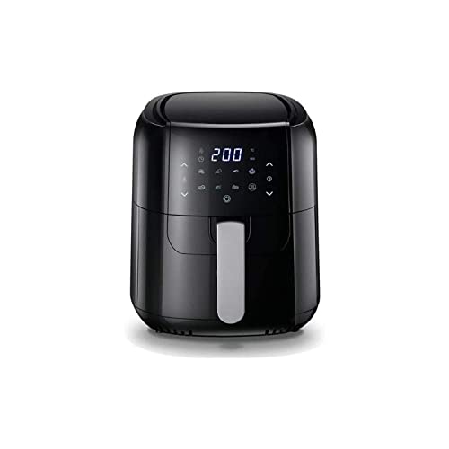 Luftfritteuse, kleine Luftfritteuse, Luftfritteuse ohne Öl, Luftfritteusenofen 1400W, Pizzakocher, Antihaft-Frittierkorb, Überhitzungsschutz, Timer + Steuerung von IngKe