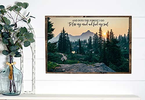 And Into The Forest I Go To Lose My Mind And Find My Soul Schild Naturschild Wandschild Metall Blechschild Poster 20,3 x 30,5 cm And Into The Forest I Go To Lose My Mind And Find My Soul Schild Naturschild Wandschild Metall Blechschild Poster 20,3 x 30,5 cm von Inga
