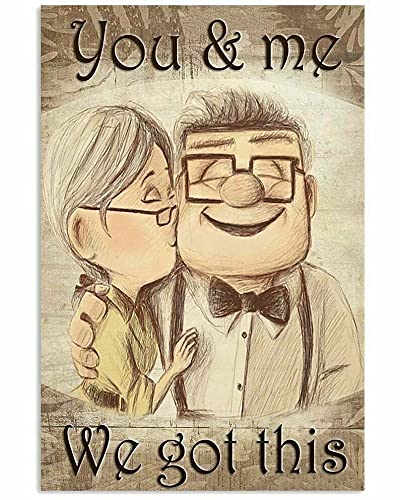 Inga Carl And Ellie Couple You And Me We Got This Home Decor Poster Vintage Wall Metal Tin Sign Poster 20,3 x 30,5 cm Inga Carl And Ellie Couple You And Me We Got This Home Decor Poster Vintage Wall Metal Tin Sign Poster 20,3 x 30,5 cm von Inga