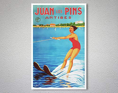 Inga Juan Les Pins Antibes Frankreich Vintage Reise Poster Wanddekoration Schlafzimmer Retro Café Laden Metallschild Poster 20,3 x 30,5 cm Inga Juan Les Pins Antibes Frankreich Vintage Reise Poster Wanddekoration Schlafzimmer Retro Café Laden Metallschild Poster 20,3 x 30,5 cm von Inga