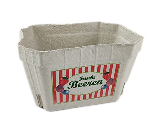 Beerenschalen für Früchte Frucht-Schälchen Obstschalen Verpackungsschalen kompostierbar Schale für z.B. Erdbeeren Heidelbeeren Himbeeren (6 Stück, für 1000 Gramm) von Ingbertson