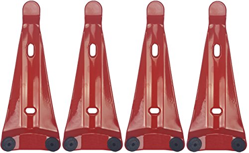 stabiler Universal - Wandhalter für Feuerlöscher Handfeuerlöscher, Pulverlöscher, Schaumlöscher, Löscher oder CO2-Löscher für die Wandbefestigung (4, Rot) von Ingbertson