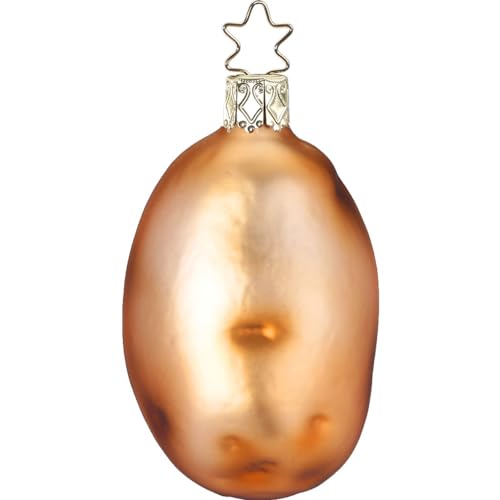 Inge Glas - Christbaumschmuck, Baumschmuck - Kartoffel - Glas - mundgeblasen - Größe: 7,5cm von Inge-glas