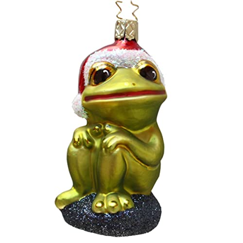 INGE-GLAS Weihnachts-Hänger Weihnachtsfrosch von Inge-glas