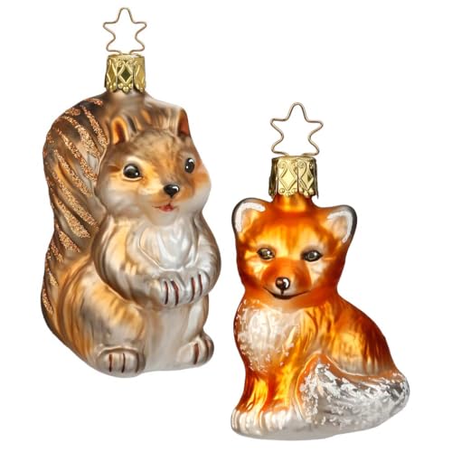 Inge Glas Magic Christbaumschmuck Geschenkset | Weihnachtskugel Fuchs & Eichhörnchen | Christbaumkugel Weihnachtsbaumfigur Figur Inge Glas Magic Christbaumschmuck Geschenkset | Weihnachtskugel Fuchs & Eichhörnchen | Christbaumkugel Weihnachtsbaumfigur Figur von Inge-glas