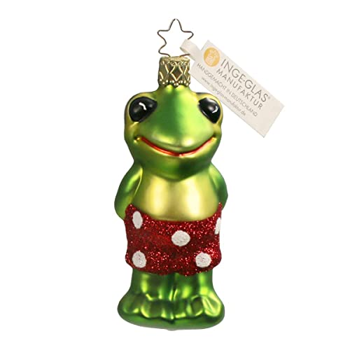 Inge-glas® Weihnachts-Hänger Frosch Plitsch-Platsch | IG-10099S022 | 4061752134470 von Inge-glas