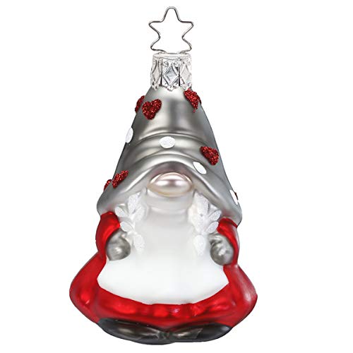 Inge-glas - Christbaumschmuck, Baumschmuck- Wichtel, Kobold - Zwerg - Agnita - Glas - mundgeblasen - Größe: 8,5 cm von Inge-glas