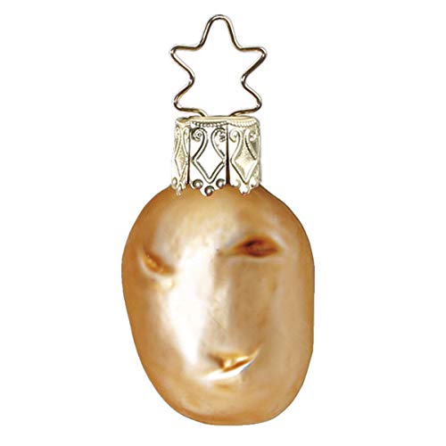 Inge-glas - Christbaumschmuck, Baumschmuck - kleine Kartoffel - Glas - mundgeblasen - Größe: 4 cm von Inge-glas