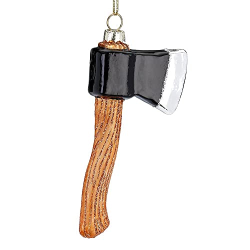 Inge-glas Christbaumschmuck Glas 12cm Holzaxt mit Glitzer Weihnachtskugeln Werkzeug Holzbeil braun Inge-glas Christbaumschmuck Glas 12cm Holzaxt mit Glitzer Weihnachtskugeln Werkzeug Holzbeil braun von Inge-glas