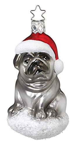 Inge-glas Christbaumschmuck Hund Mops von Inge-glas