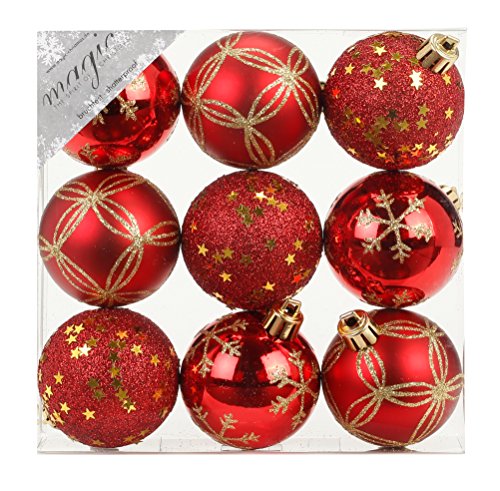 Magic The Gathering 9 STK. Christbaumkugeln 6cm Ornament Dekor Motive Kunststoff bruchfest Dekokugeln Weihnachtskugeln Baumkugeln Baumschmuck Set Christbaumschmuck Weihnachtsschmuck 60mm rot Magic The Gathering 9 STK. Christbaumkugeln 6cm Ornament Dekor Motive Kunststoff bruchfest Dekokugeln Weihnachtskugeln Baumkugeln Baumschmuck Set Christbaumschmuck Weihnachtsschmuck 60mm rot von Inge-glas