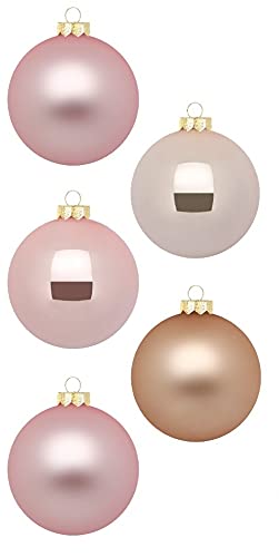 Weihnachtsbaumkugeln-Inge Glas-Pearly Rose-Rosa-Mix-6cm-20 Stück von Inge-glas