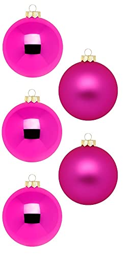 Weihnachtsbaumkugeln-Inge Glas-Pink-6cm-20 Stück von Inge-glas