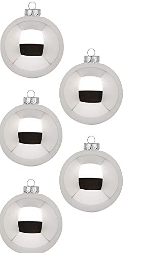 Weihnachtsbaumkugeln-Inge Glas-Shiny Silver- 10cm- 6 Stück Weihnachtsbaumkugeln-Inge Glas-Shiny Silver- 10cm- 6 Stück von Inge-glas
