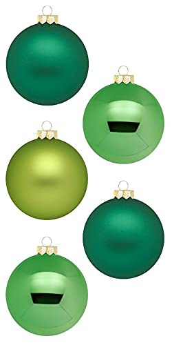 Weihnachtsbaumkugeln-Inge Glas-grün-Mix-evergreens-6cm-20 Stück von Inge-glas
