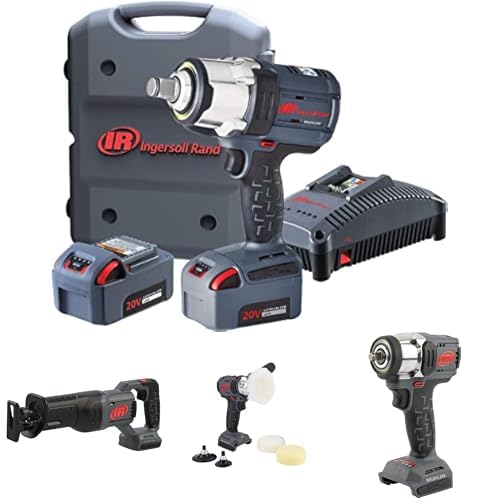 Ingersoll-Rand W7172-K22B-EU Akku Schlagschrauber, 3/4" 20V, 2 x BL2022 Li-Ion-Akkus 5,0 Ah und Ladegerät-Satz in 1 Tragekoffer von Ingersoll-Rand
