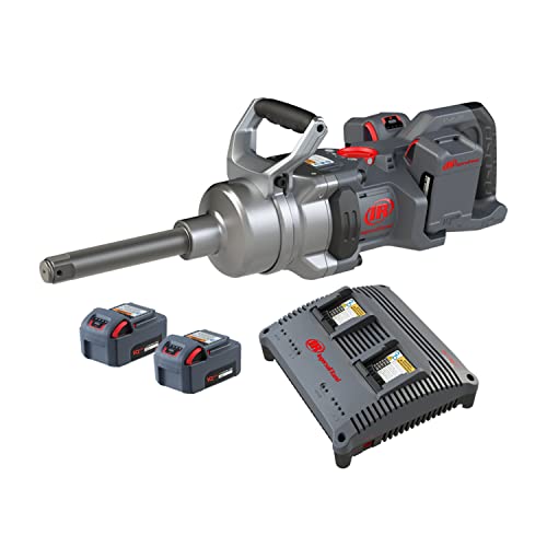 Ingersoll Rand W9691-K4E-EU, 1" 20 V SCHLAGWERKZEUG Langer Amboss Kit mit (4) 5,0 Ah Li-Ion Akkus und Zweifach-Ladegerät von Ingersoll-Rand