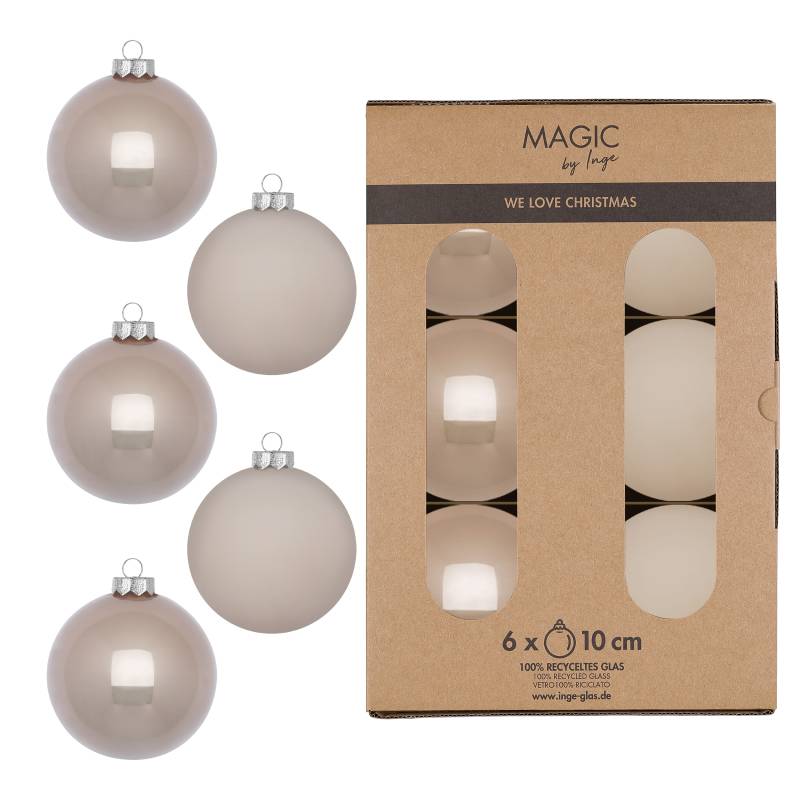 Kugel 10cm in Farbe Fine Alabaster () von Inges Christmas Decor