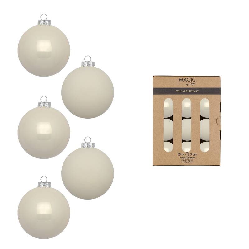 Kugel 3cm in Farbe Blanched Almond () von Inges Christmas Decor