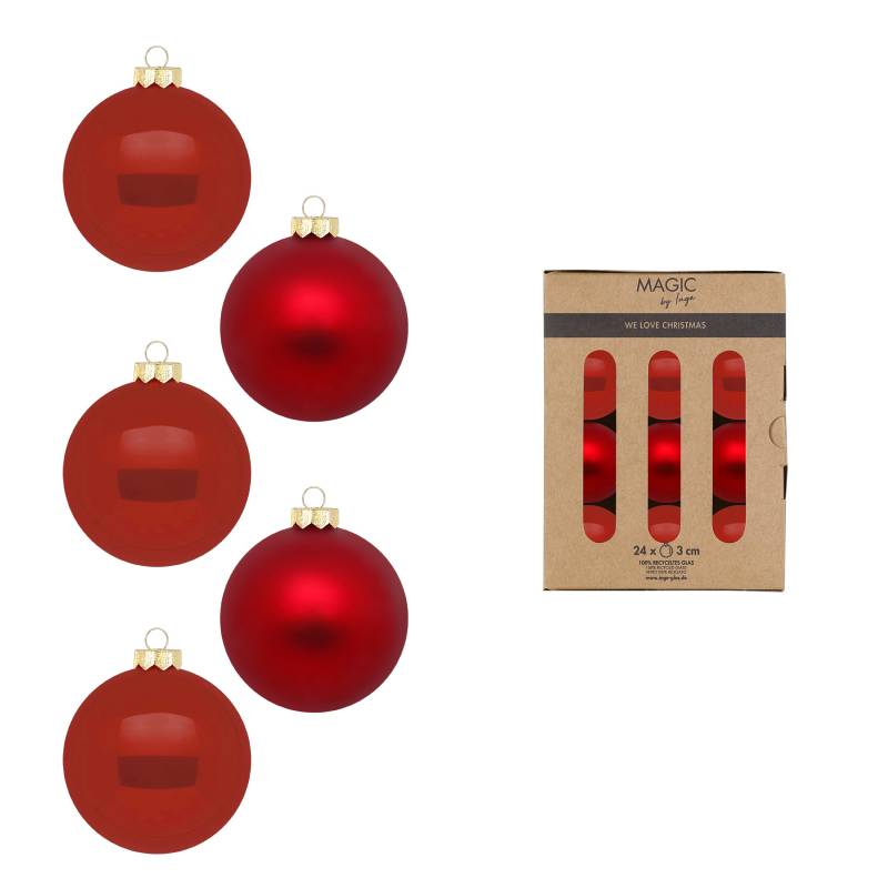 Kugel 3cm in Farbe Classic Chianti () von Inges Christmas Decor