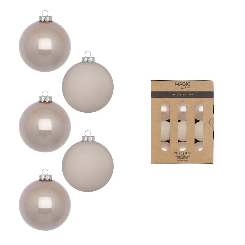 Kugel 3cm in Farbe Fine Alabaster () von Inges Christmas Decor