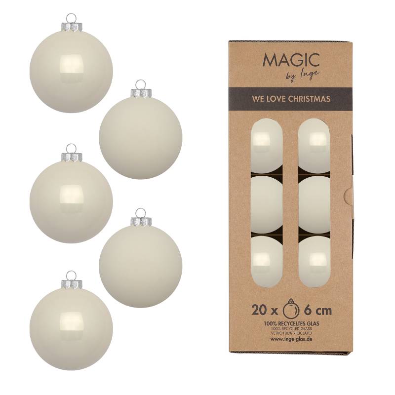 Kugel 6cm in Farbe Blanched Almond () von Inges Christmas Decor