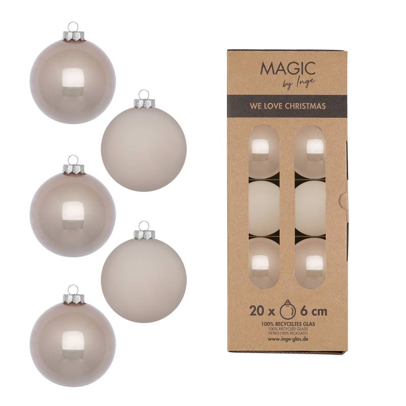 Kugel 6cm in Farbe Fine Alabaster () von Inges Christmas Decor