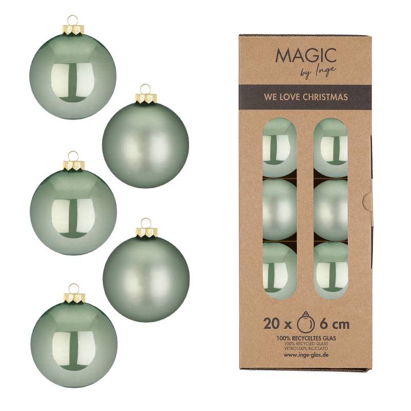Kugel 6cm in Farbe Mild Sage () von Inges Christmas Decor