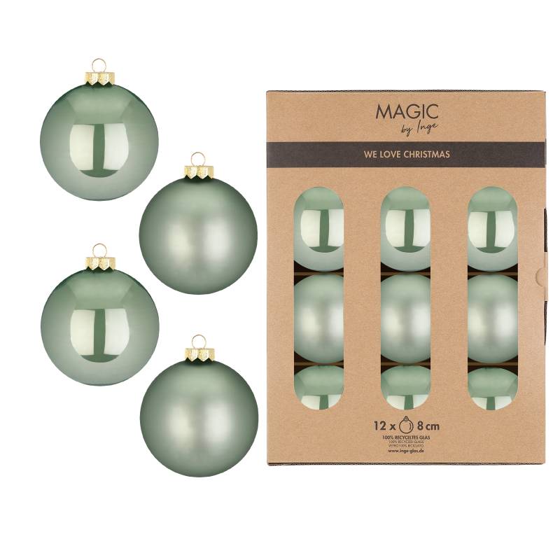 Kugel 8cm in Farbe Mild Sage () von Inges Christmas Decor