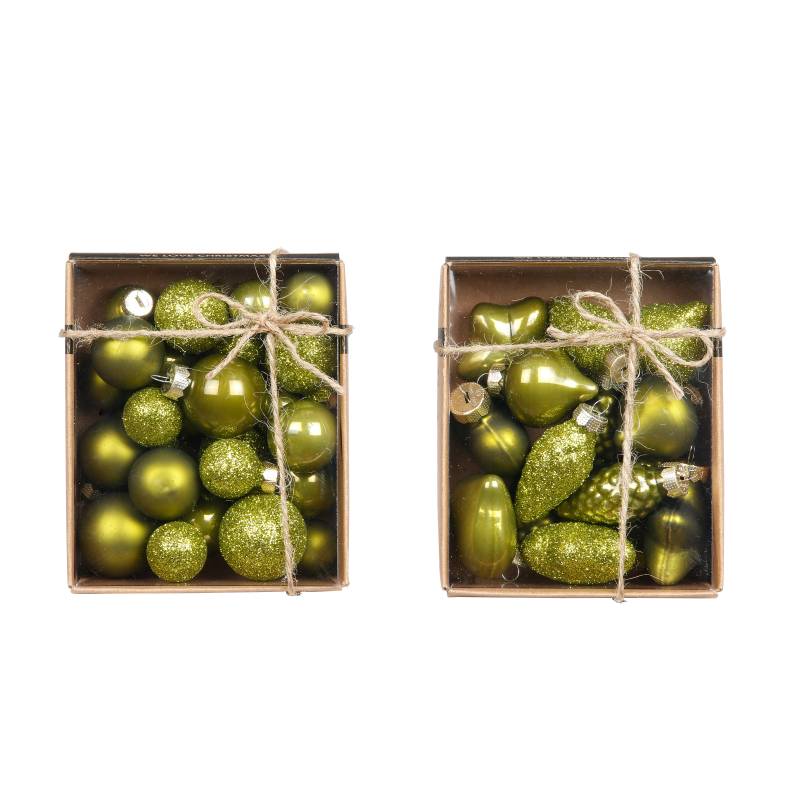 Kugeln und Formen  2-3 cm 0cm in Farbe Green Olives () von Inges Christmas Decor