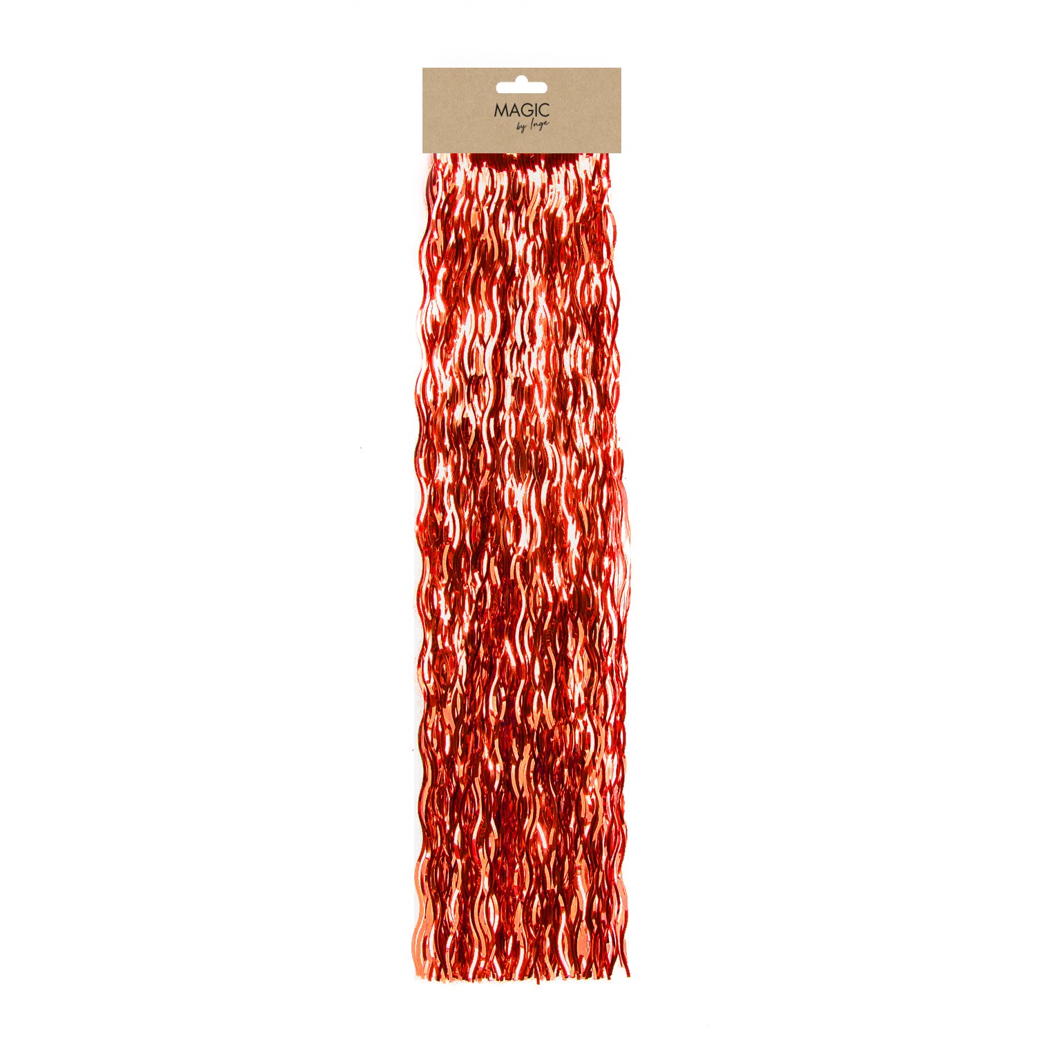 Lametta  50 cm  rot in Farbe Christmas Party () von Inges Christmas Decor