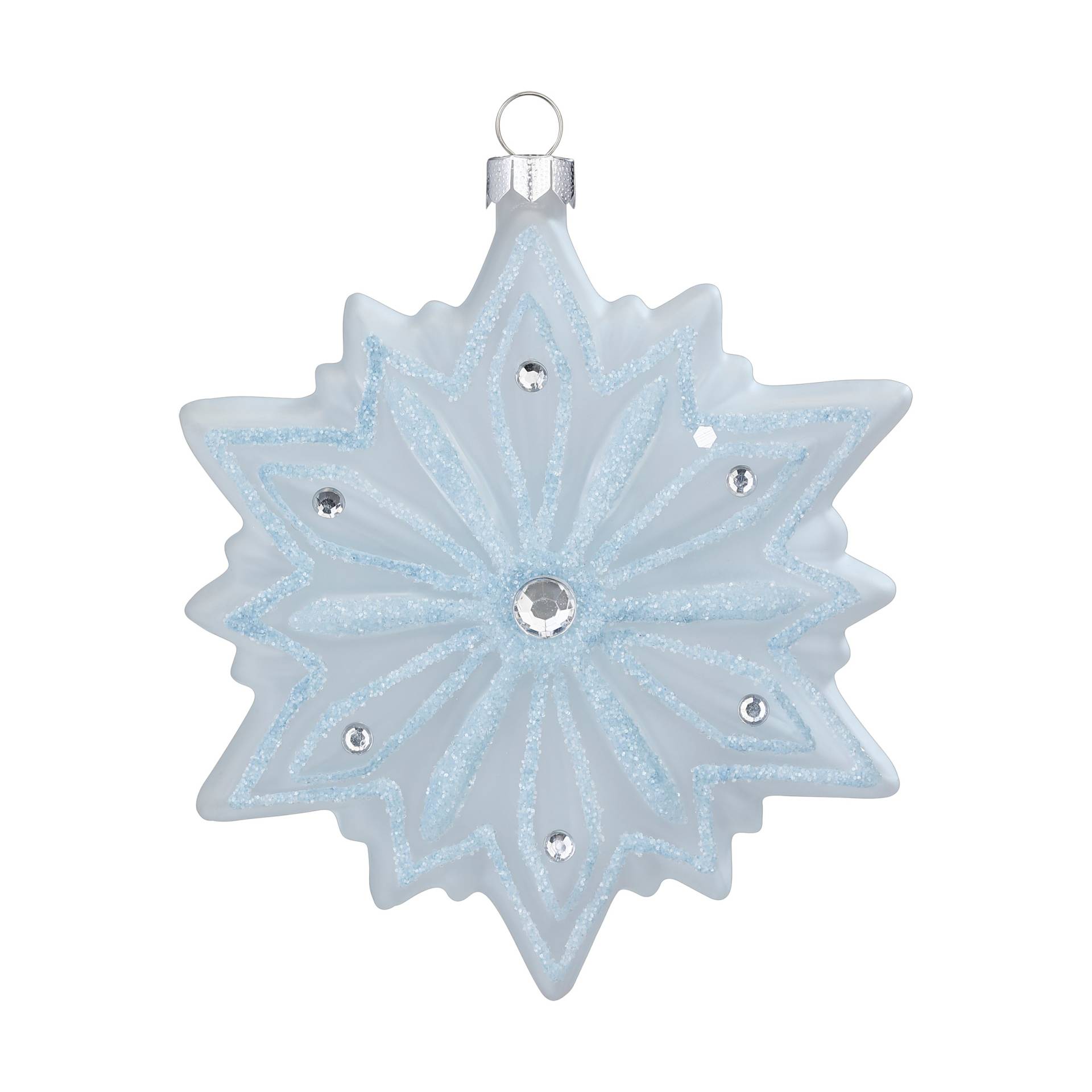 Schneeflocke  11 cm in Farbe Pure White () von Inges Christmas Decor