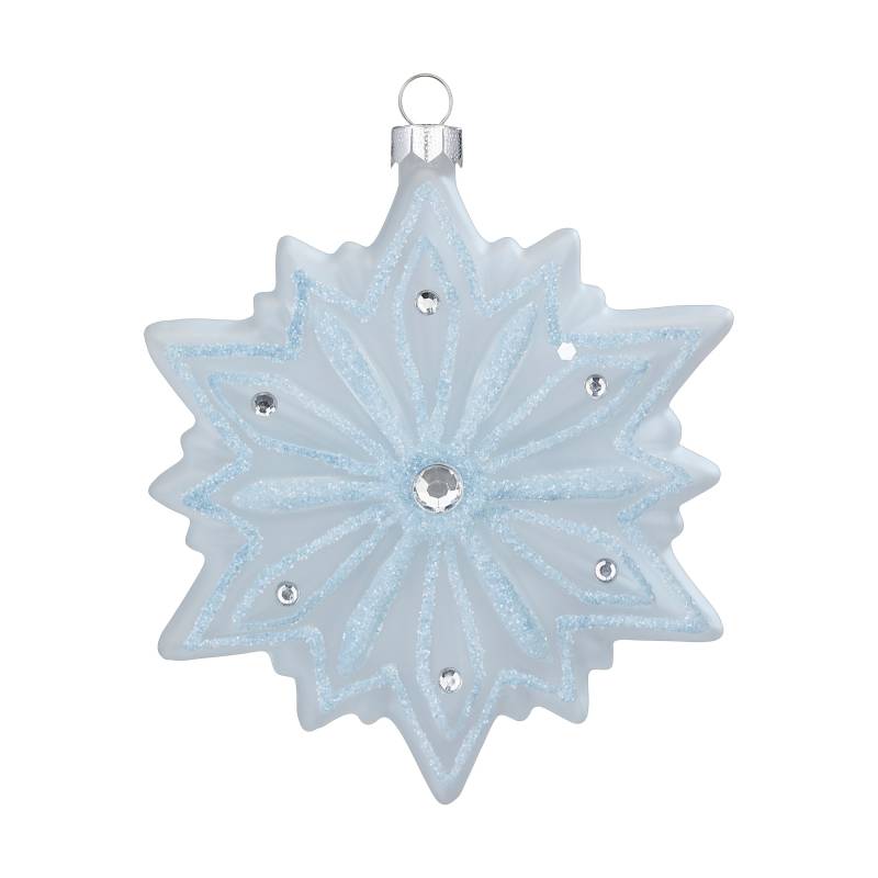 Schneeflocke  11 cm in Farbe Pure White () von Inges Christmas Decor