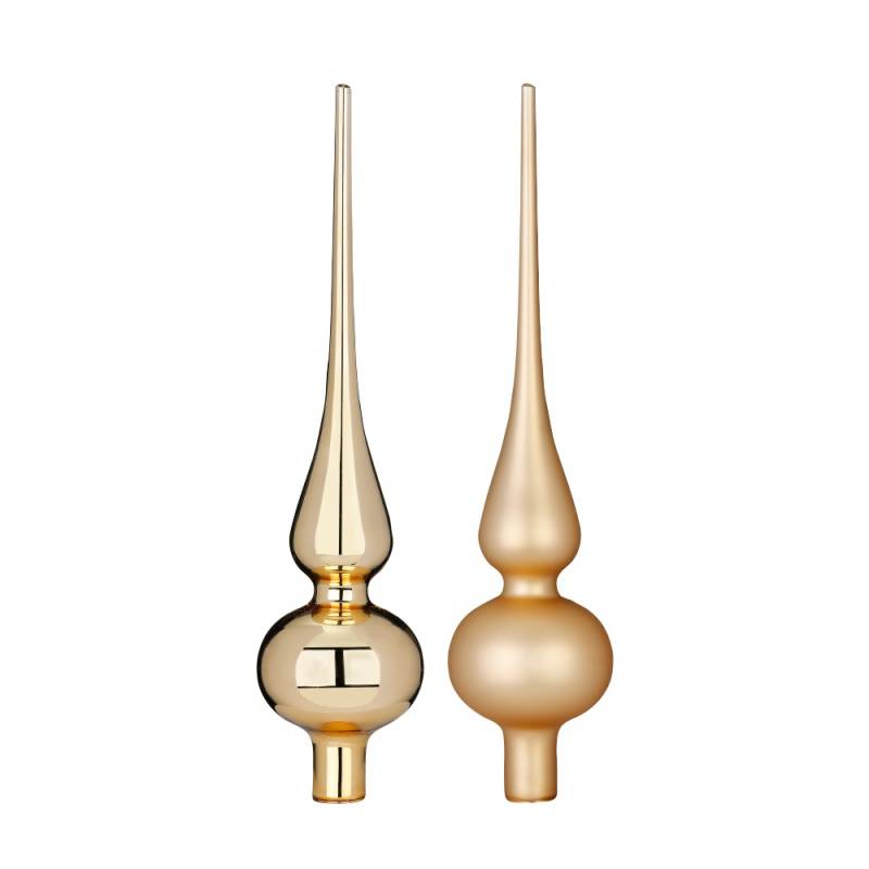 Spitze 26cm in Farbe Brokatgold (1 Stück/Box) von Inges Christmas Decor