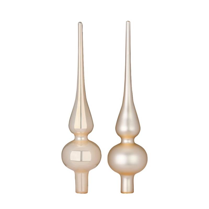 Spitze 26cm in Farbe Champagne (1 Stück/Box) von Inges Christmas Decor