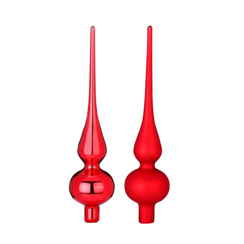 Spitze 26cm in Farbe Merry Red (1 Stück/Box) von Inges Christmas Decor