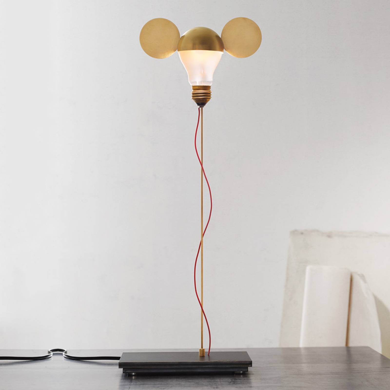 Ingo Maurer I Ricchi Poveri Toto Tischlampe, gold von Ingo Maurer