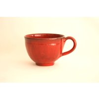 Keramik Tasse in Rot von IngolfHermannKeramik