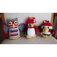 Gehäkelte Vogel - Und Eulenornamente Gehäkelte Vogel - Und Eulenornamente von IngridstreasuresShop