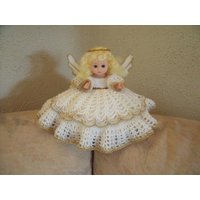 Gehäkelte Weihnachtsengel Bett Kissen Puppe Gehäkelte Weihnachtsengel Bett Kissen Puppe von IngridstreasuresShop