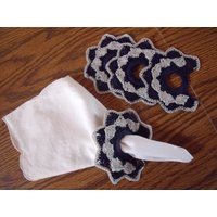 Häkeln Serviettenringe Set Von 4 von IngridstreasuresShop