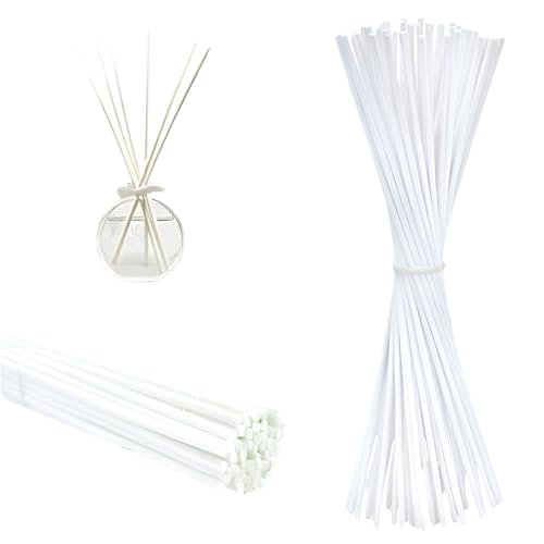 Ingrosso e Risparmio 30 Stück Diffusorstäbe aus Naturfilz Ersatz für Duft- oder Öldiffusor, Büro, Elegant, Duftstreuung, Wiederverwendbar, (Weiß - 10cm) von Ingrosso e Risparmio