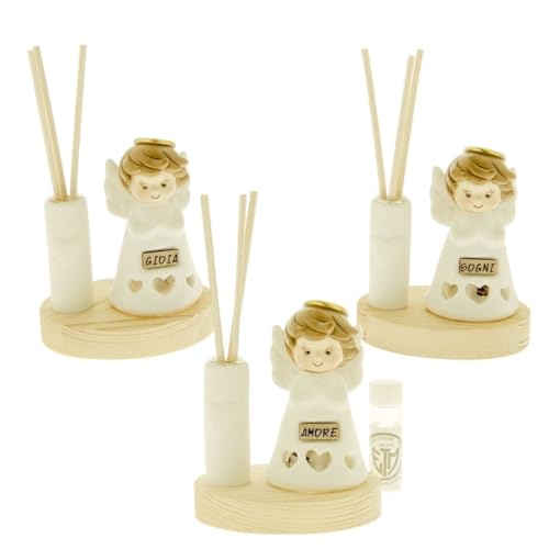 Ingrosso e Risparmio Gastgeschenk Taufe Mädchen 1 Stück Lufterfrischer mit Bär und Baum mit Herzen Harz Details Rosa Mädchen Geburt Mädchen Günstig elegant von Ingrosso e Risparmio