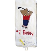 Besticktes Dreifach-Golftuch Für Ihn - Vatertag Besticktes Dreifach-Golftuch Für Ihn - Vatertag von InitialImpressions