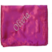Satin-Babydecke - Doppelseitiger Waschbarer Satin Bestickt Personalisiert Mit Dem Namen Des Kindes Viele Farben Erhältlich von InitialImpressions