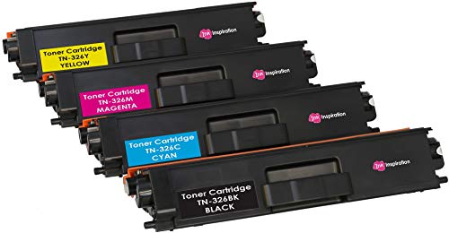 4er Set Premium Toner kompatibel für Brother TN326 HL-L8250CDN HL-L8350CDW DCP-L8400CDN DCP-L8450CDW MFC-L8600CDW MFC-L8650CDW MFC-L8850CDW | Schwarz 4.000 Seiten & Color je 3.500 Seiten von Ink Inspiration