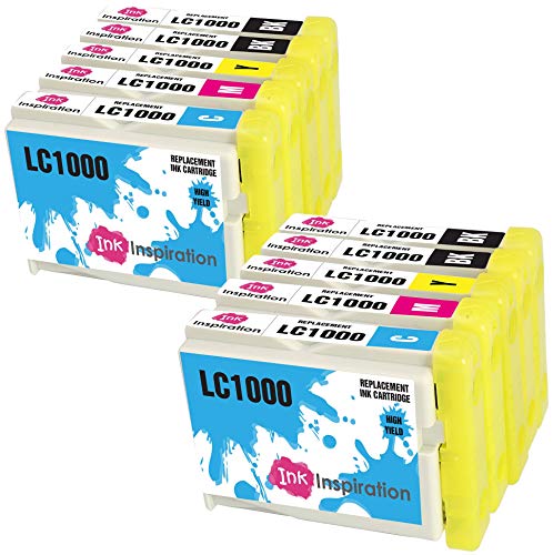 INK INSPIRATION® Ersatz für Brother LC1000 Druckerpatronen 10er-Pack, kompatibel mit Brother DCP-130C DCP-135C DCP-150C DCP-330C DCP-350C DCP-357C DCP-540CN DCP-560CN DCP-770CW MFC-235C 465CN FAX-2840 von Ink Inspiration