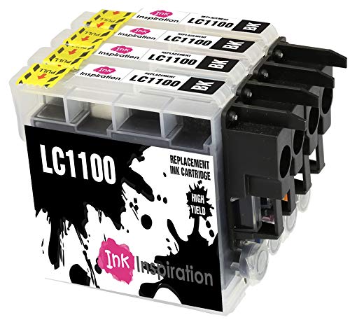 INK INSPIRATION® Ersatz für Brother LC1100 LC-1100BK Schwarz Druckerpatronen kompatibel mit Brother DCP-145C 165C 195C 197C 375CW 385C 395CN 585CW 6690CW MFC-250C 290C 490CW 5490CN 5890CN 5895CW 990CW von Ink Inspiration