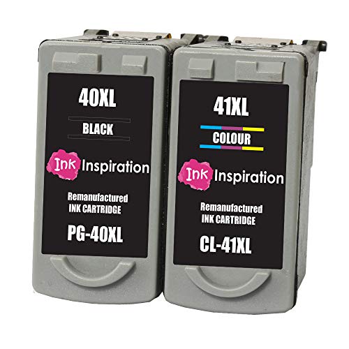 Ink Inspiration® 2 Premium Druckerpatronen kompatibel für Canon PG-40 CL-41 Pixma MP140 MP460 iP1800 iP1900 iP2500 iP2600 MP150 MP160 MP170 MP180 MP190 MP210 MP220 MP450 MP470 MX310 iP1600 iP2200 von Ink Inspiration