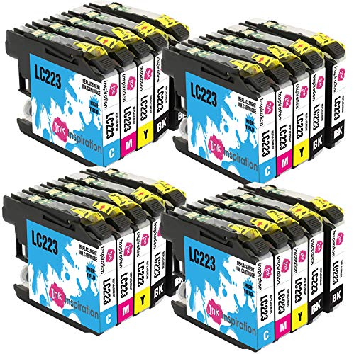 Ink Inspiration® Ersatz für Brother LC223 Druckerpatronen 20er-Pack, kompatibel mit Brother DCP-J4120DW MFC-J5320DW MFC-J5620DW MFC-J4420DW MFC-J4620DW MFC-J4625DW MFC-J680DW MFC-J5720DW MFC-J480DW von Ink Inspiration